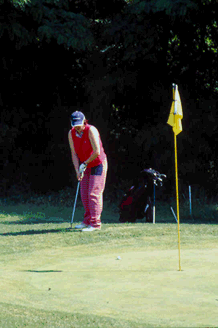 giocatrice di golf